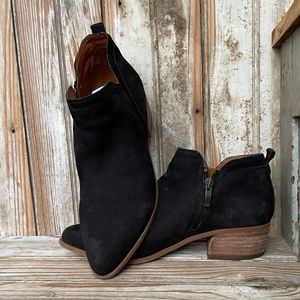 Black Suede Ankle Boot